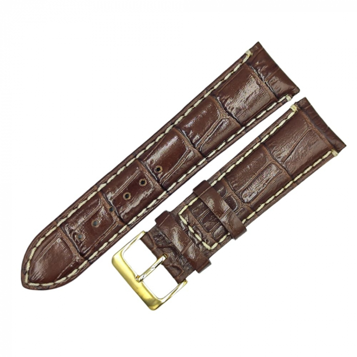Curea ceas piele naturala croco maro [2]