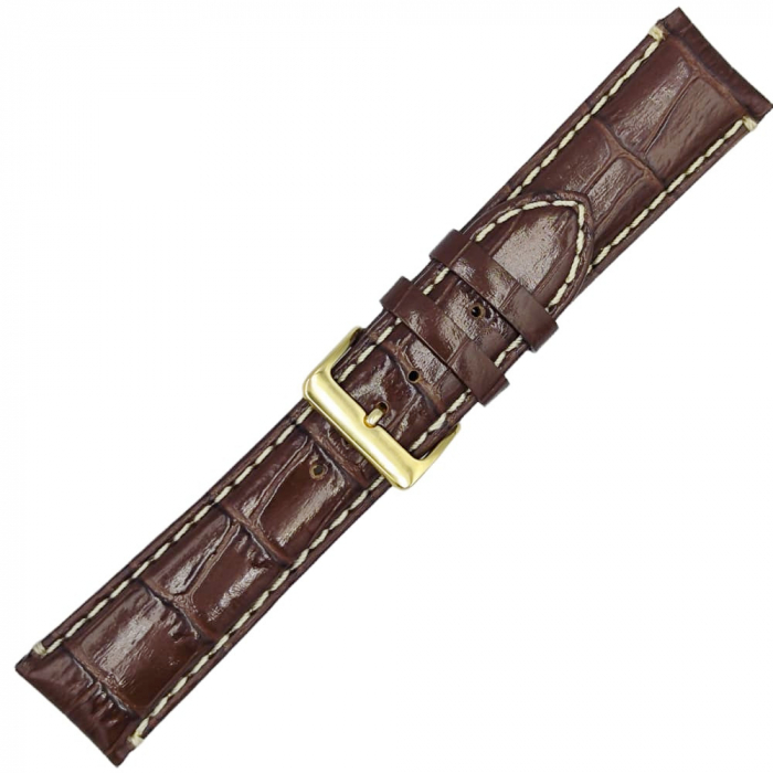 Curea ceas piele naturala croco maro [3]