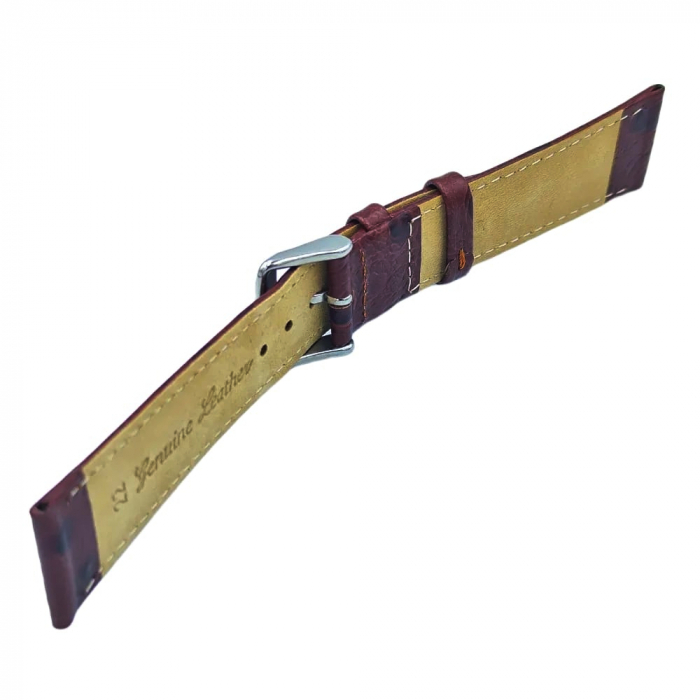 Curea ceas piele naturala textura strut, maro [8]