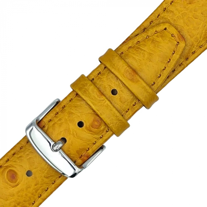 Curea ceas piele naturala textura strut, maro deschis [5]
