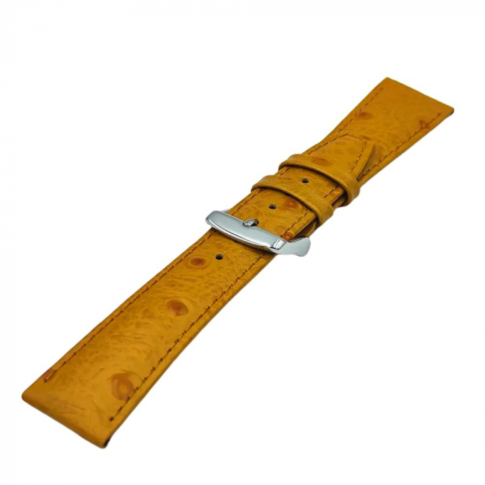 Curea ceas piele naturala textura strut, maro deschis [3]