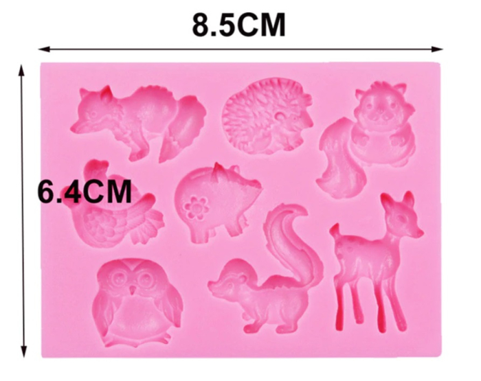 Forma silicon pentru decorat tort, animale [3]