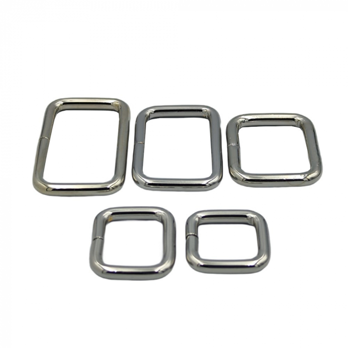 Inel trecere premium rectangular, argintiu [2]