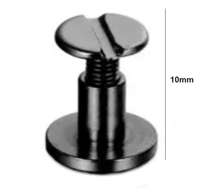 Nit metalic negru cu surub, 10mm (5220) [2]
