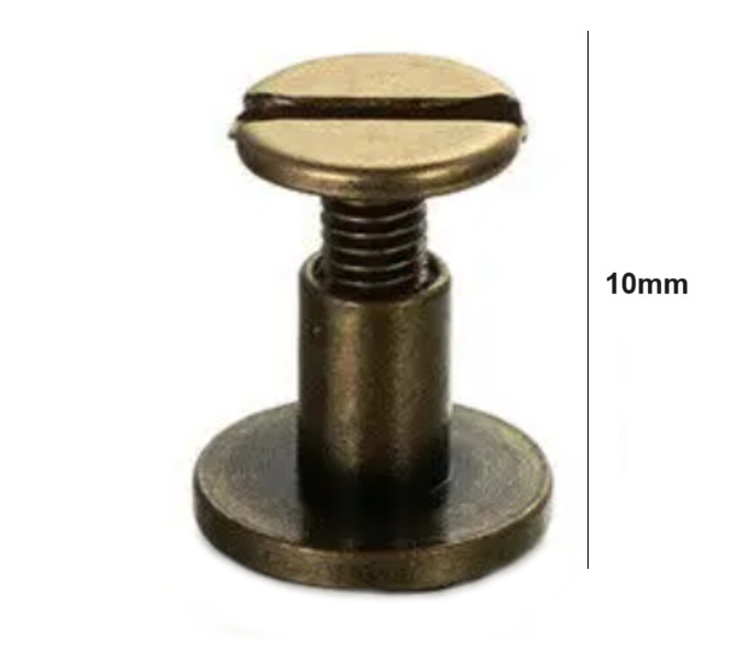 Nit metalic bronz cu surub, 10mm (5221) [2]
