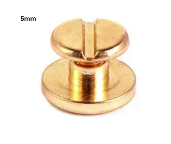 Nit metalic cu surub, auriu, 5mm (5217) [1]