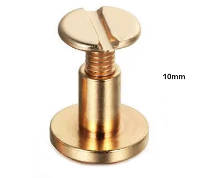 Nit metalic auriu cu surub, 10mm (5218) [2]