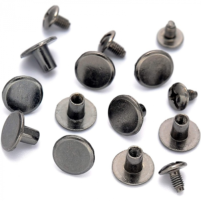 Nituri metalice cu surub, negru, 6mm (5214) [1]