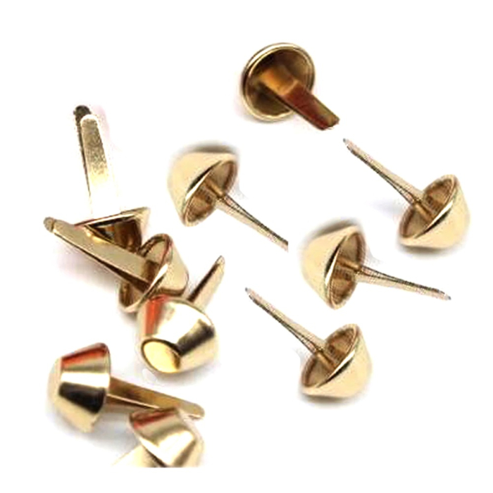 Set 10 tinte metalice cap plat pentru genti negru [3]
