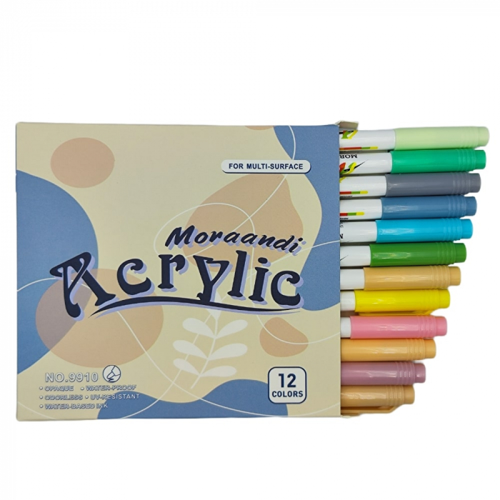 Marker vopsea acrilica, carioci, set de 12 [3]