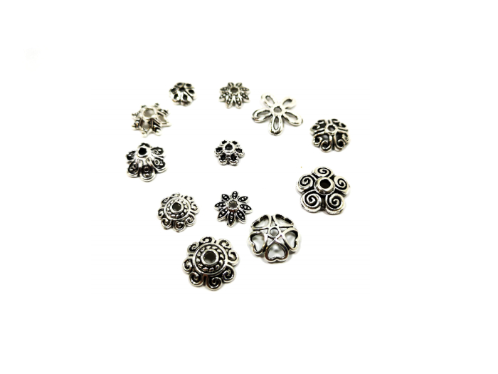 Set 150 buc. mix capacele margele, bronz [3]