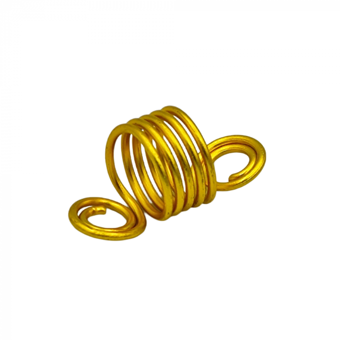 Set 10 Inele pentru dread, auriu [2]