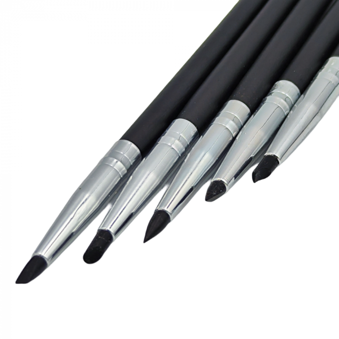 Set 5 pensule cap silicon pentru modelaj 3mm [3]