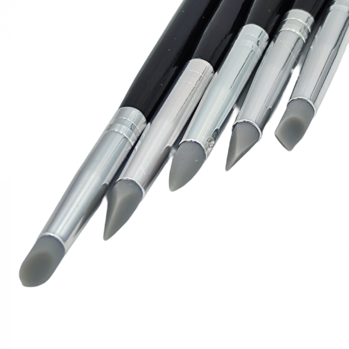 Set 5 pensule cap silicon pentru modelaj 5mm [3]