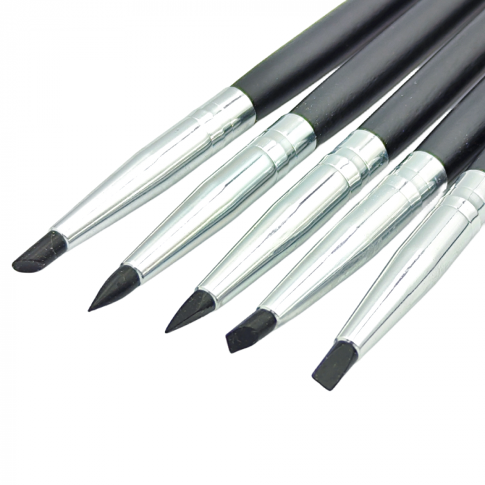 Set 5 pensule cap silicon pentru modelaj 3mm [2]