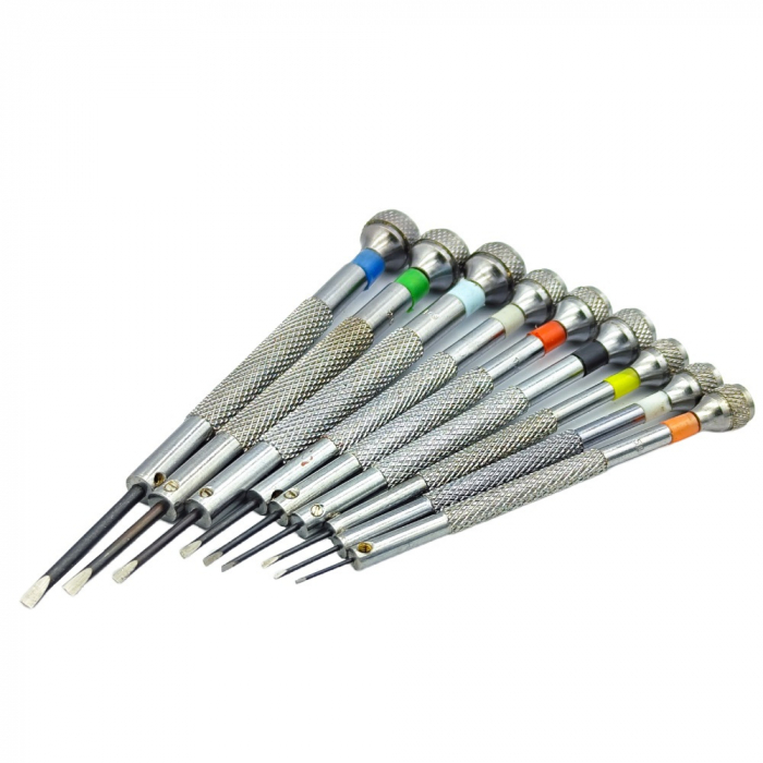 Set 9 surubelnite ceasornicarie cu stand de aluminiu [3]