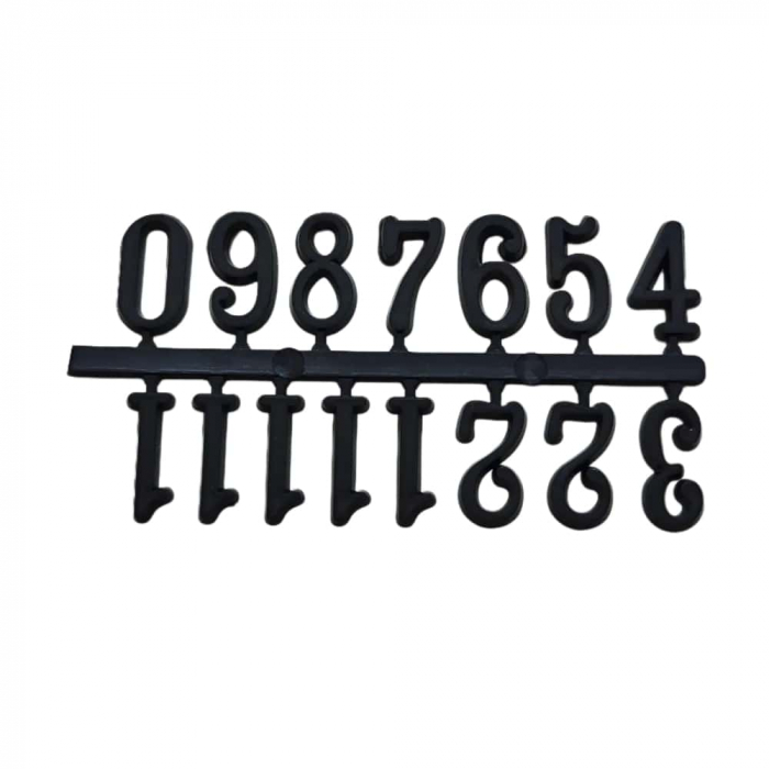 Set cifre arabe negre ceas perete 15mm [2]