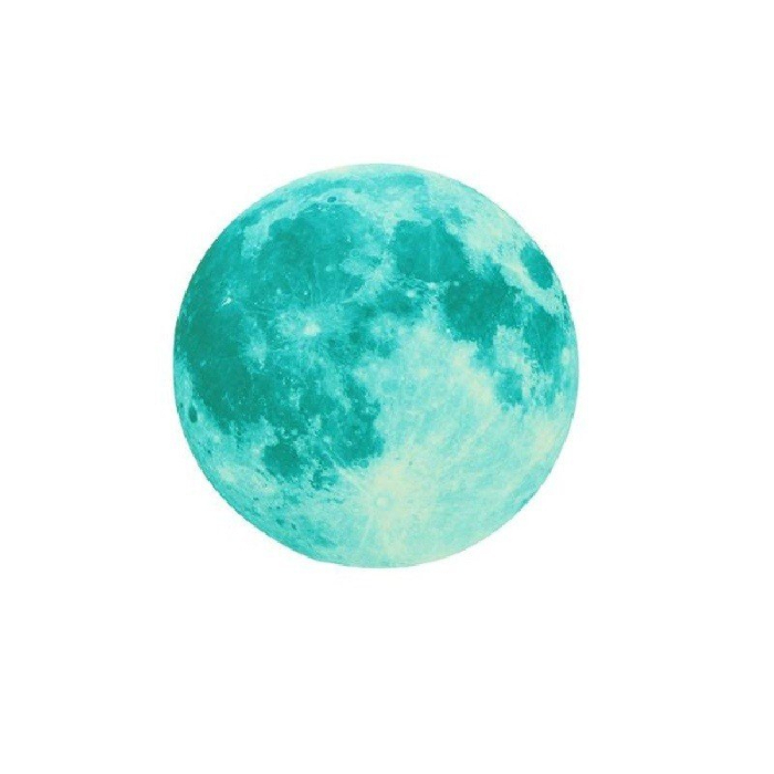 Sticker luna fosforescenta, 20cm [1]