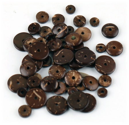 100 bucati separator margele coaja de nuca de cocos [2]