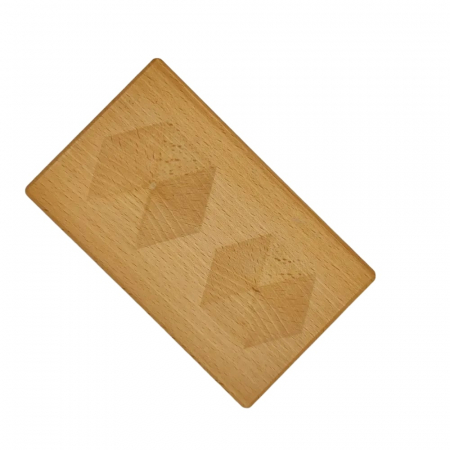 Bloc plat din lemn cu 5 cavitati hexagonale [3]