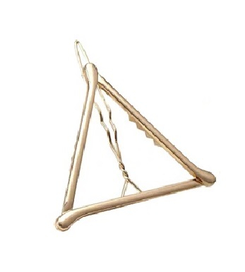 Accesorii Păr - Clama par triunghi auriu