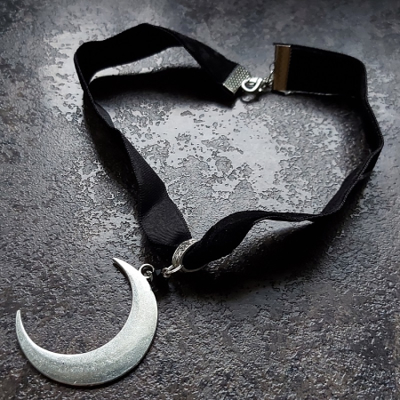 Accesorii Gothic Rock - Colier luna