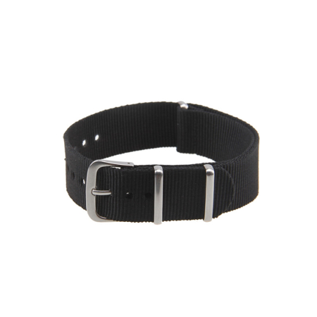Curele Ceas - Curea army din nylon neagra 18-22mm