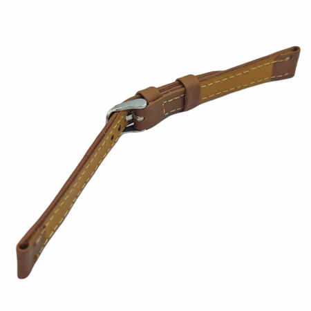 Curea ceas dama piele naturala maro deschis, neteda, 10-12mm [4]