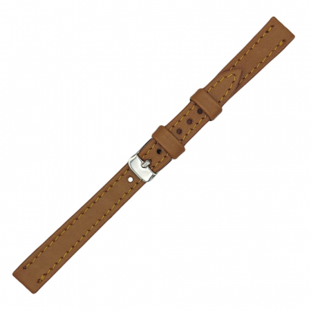 Curea ceas dama piele naturala maro deschis, neteda, 10-12mm [2]