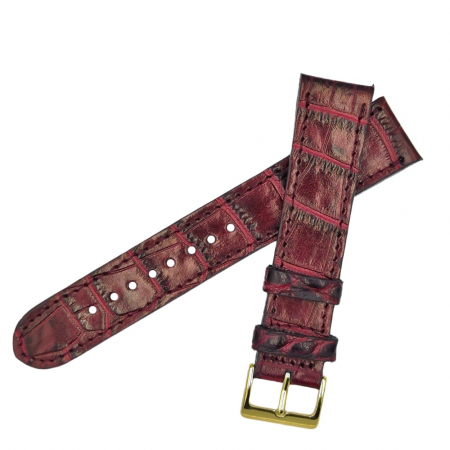 Fabricat in Romania - Curea ceas din piele lux granulație crocodil, editie limitata