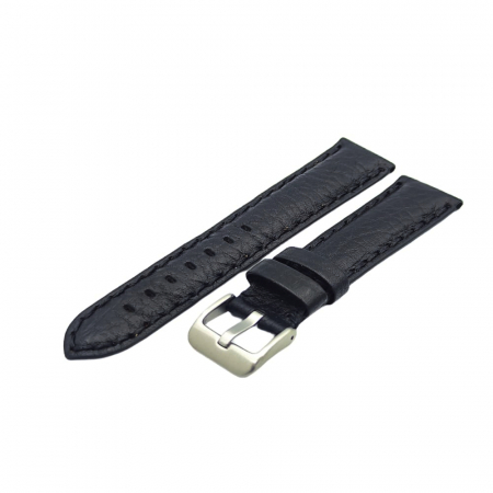 Curea ceas piele artizanat de calitate neagra cusatura groasa [1]