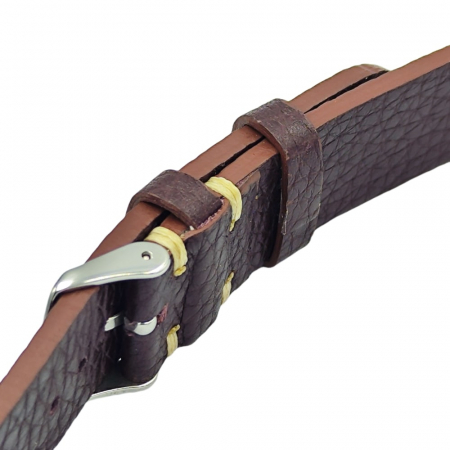 Curea ceas piele naturala maro HandMade, 18-24mm [7]