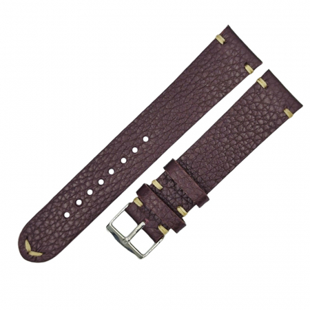 Curea ceas piele naturala maro HandMade, 18-24mm [1]