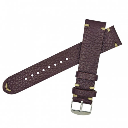 Piese si Accesorii Ceasuri - Curea ceas piele naturala maro HandMade, 18-24mm