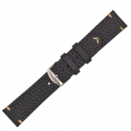 Curea ceas piele naturala maro inchis HandMade, 18-24mm [2]