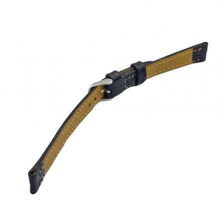 Curea ceas dama piele naturala neagra neteda, 10-12mm [3]
