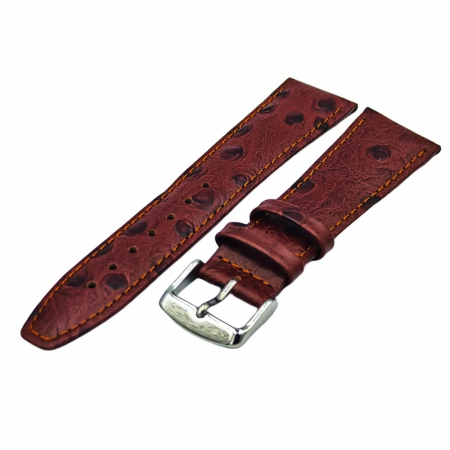 Curea ceas piele naturala textura strut, maro [1]