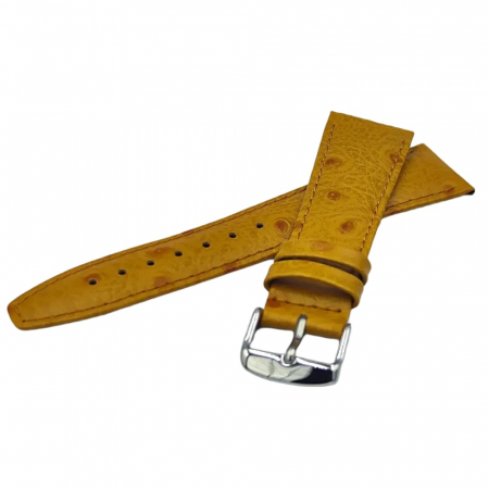 Curele Ceas - Curea ceas piele naturala textura strut, maro deschis