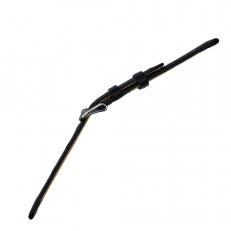 Curea ceas piele naturala textura strut, neagra [3]