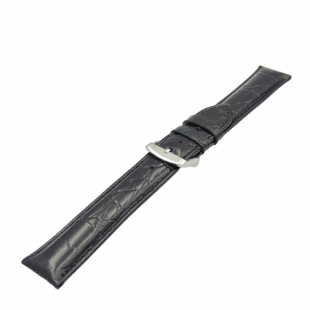 Curea ceas piele naturala XL croco neagra [1]