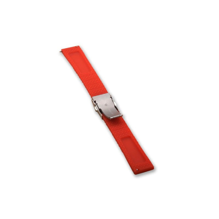 Curea ceas rosie silicon catarama deployant 18-24mm [1]