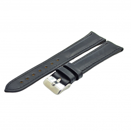 Curea XXL piele naturala neteda neagra, 18-24mm [1]