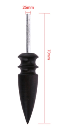 Dispozitiv Lemn Negru Pentru Lustruit Margini Piele, M [2]