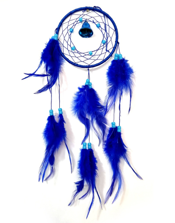 Casa si Gradina - Dream Catcher albastru cu clopotel