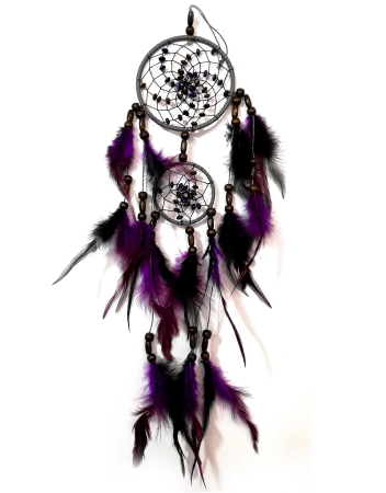 Casa si Gradina - Dream Catcher mov si negru