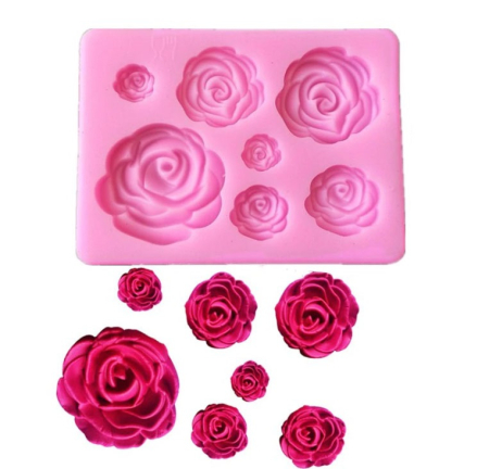 Produse Bucatarie - Forma silicon trandafiri pt ciocolata , fondant, zahar
