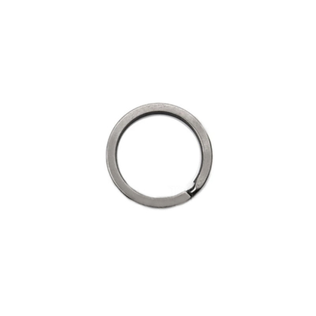 Inele Marochinarie - Inel chei, model O, plat, negru, 25mm