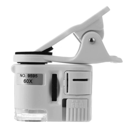 Lupe, Dispozitive Optice - Lupa 60X cu clips pentru telefon mobil