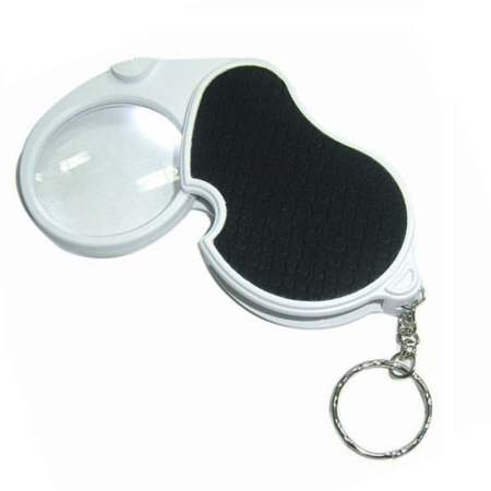 Lupe, Dispozitive Optice - Lupa de buzunar 5X cu led