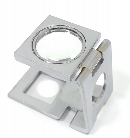 Lupe, Dispozitive Optice - Lupa nichelata 10X, pliabila